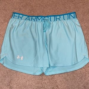 Light blue Under Armour shorts size medium.